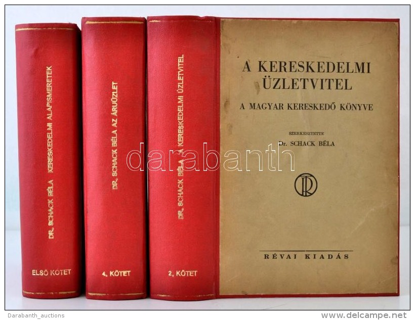 A Magyar KereskedÅ‘ K&ouml;nyve I-II, IV. K&ouml;tet. (A III. K&ouml;tet Hi&aacute;nyzik.) Szerk: Dr. Schack... - Otros & Sin Clasificación