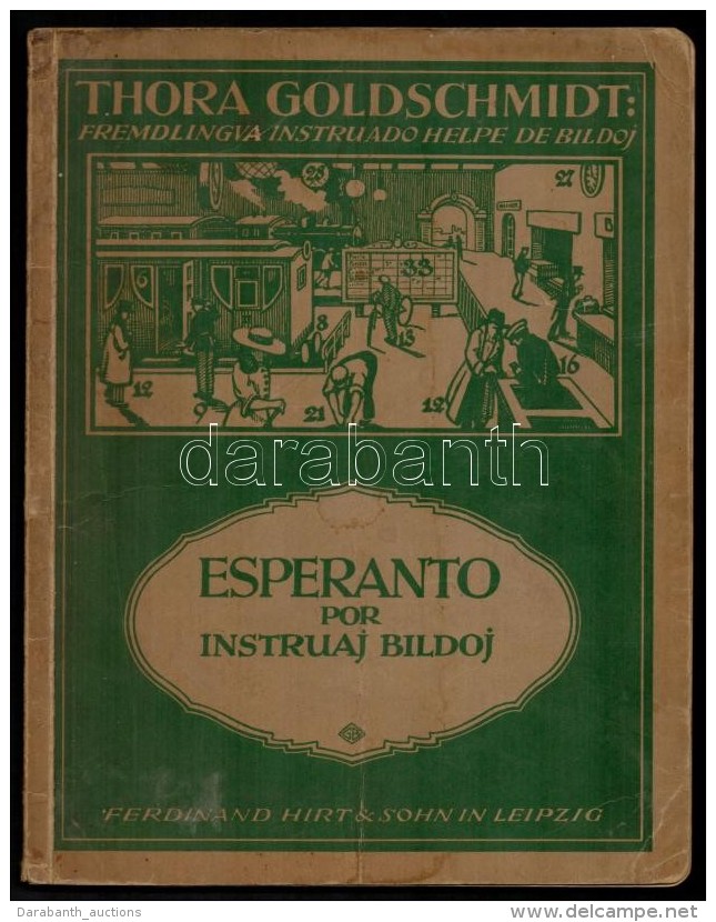 Goldschmidt, Thora: Bildotabuloj Por La Instruado De Esperanto. Leipzig, 1921, Ferdinand Hirt &amp; Sohn.... - Sin Clasificación