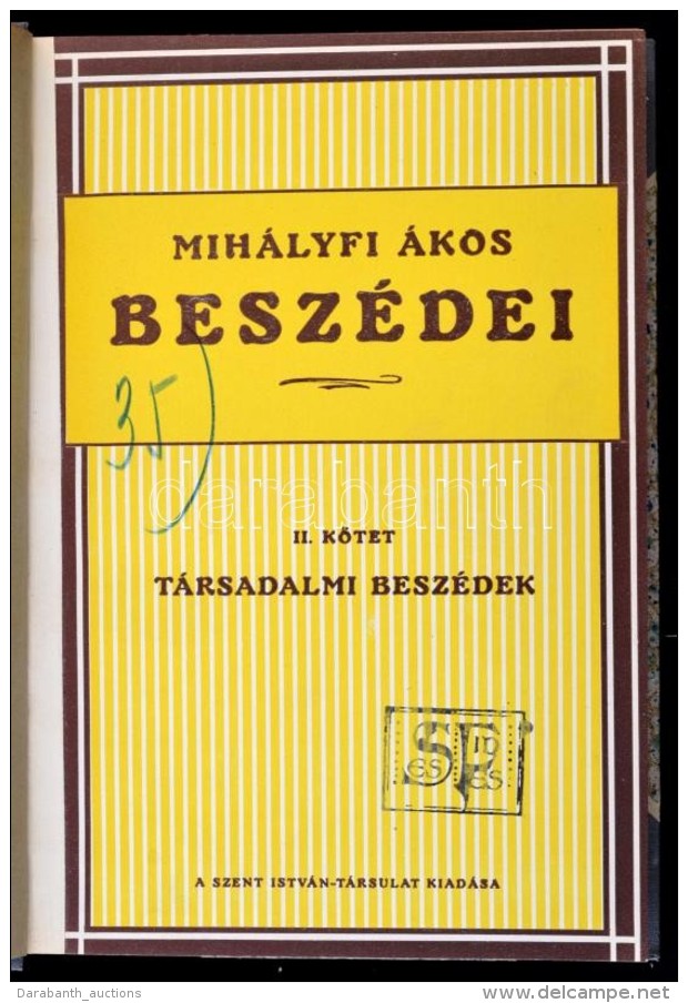 Mih&aacute;lyfi &Aacute;kos Besz&eacute;dei I-II. Az &uuml;nnepnapok &eacute;s Egyh&aacute;zi Besz&eacute;dek... - Sin Clasificación