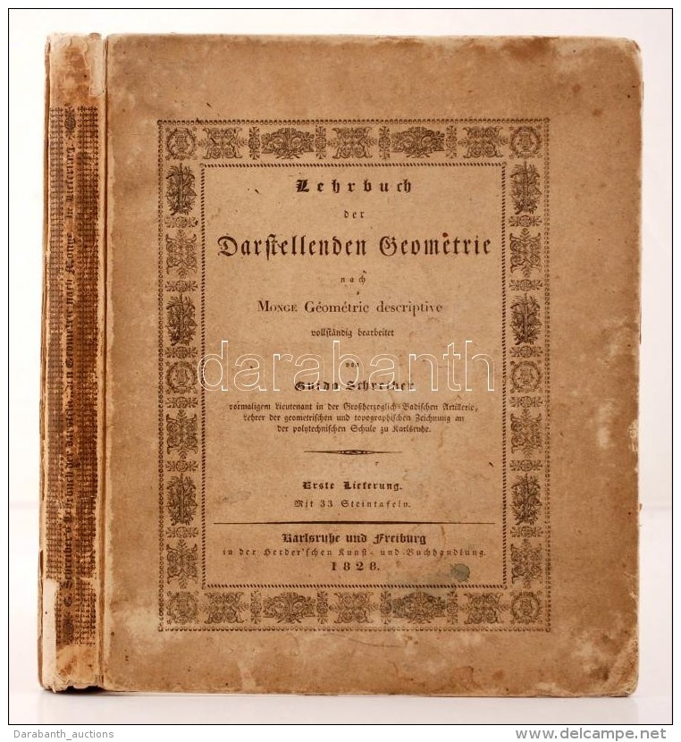 Scheriber, Guido: Lehrbuch Der Darstellenden Geometrie Nach Monges 'Geometrie Descriptive' Vollst&auml;ndig... - Unclassified