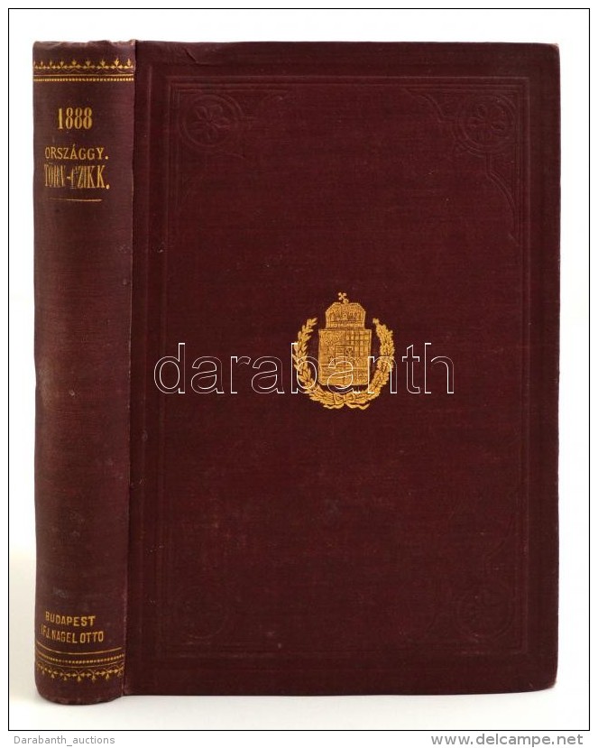 Az 1888-dik &eacute;vi T&ouml;rv&eacute;nyek GyÅ±jtem&eacute;nye. Bp., 1888, N&aacute;gel Ott&oacute;, Pesti... - Sin Clasificación