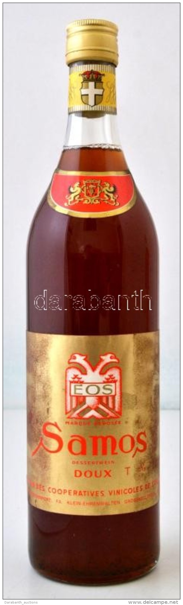 EOSS Samos Deszertbor, Kicsit Kopottas C&iacute;mk&eacute;vel, Bontatlan, [1 L.]/Unopened Bottle, With A Little Bit... - Other & Unclassified