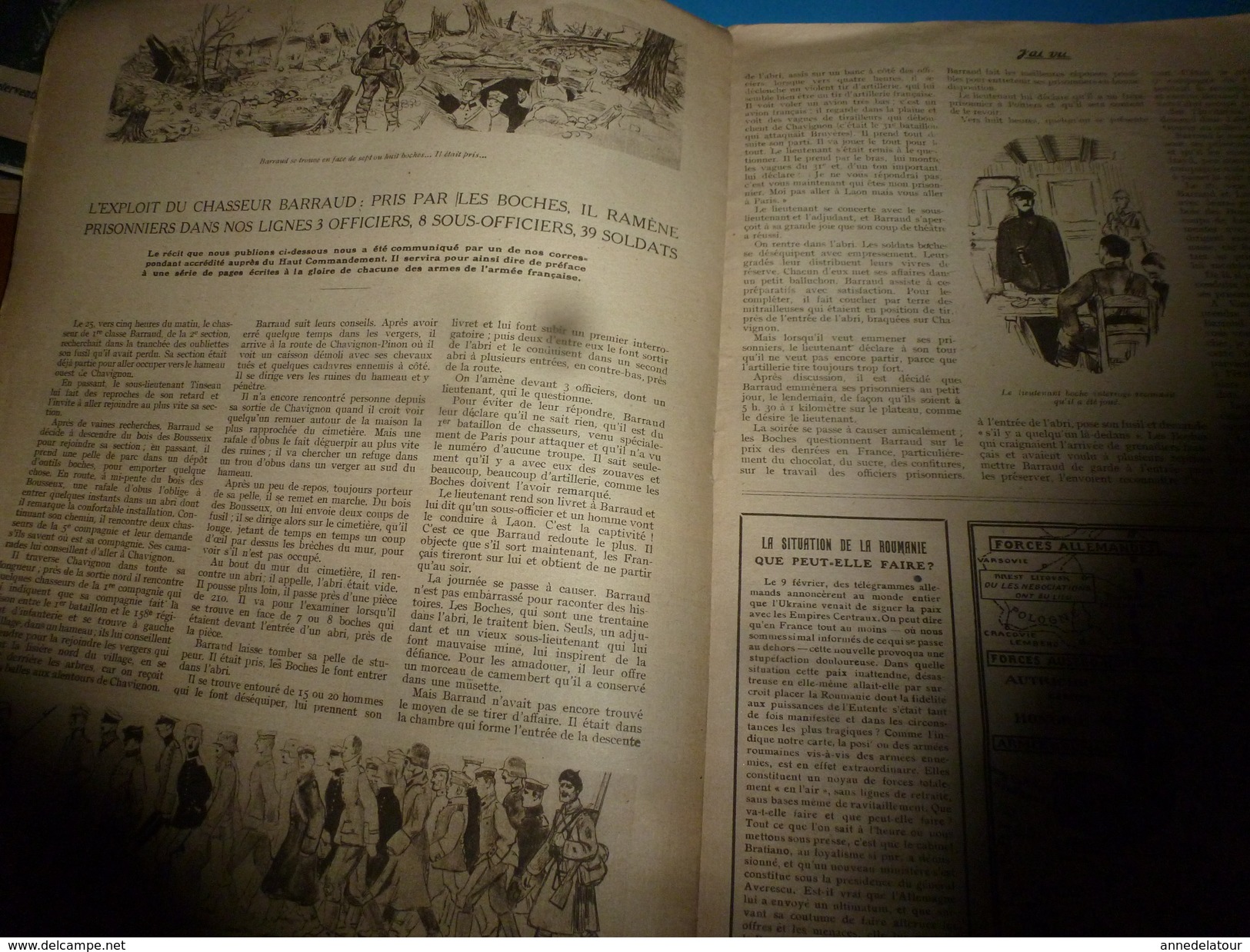 1918 J'AI VU: L'inimaginable Exploit Du Chasseur Barraud Soldat De 1ère Classe De La 2e Section Qui Ramène 47 Allemands - Français