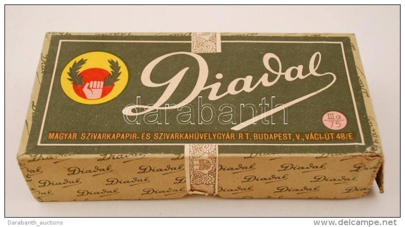 A Diadal Magyar Szivarkapap&iacute;r &eacute;s Szivarkah&uuml;velygy&aacute;r Pap&iacute;rdoboza, 17x8x4 Cm - Other & Unclassified