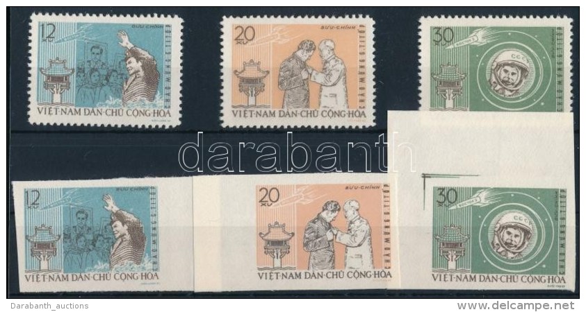 (*) 1962 Titow &eacute;szak-vietnami L&aacute;togat&aacute;sa Fogazott &eacute;s &iacute;vsz&eacute;li/sarki... - Other & Unclassified