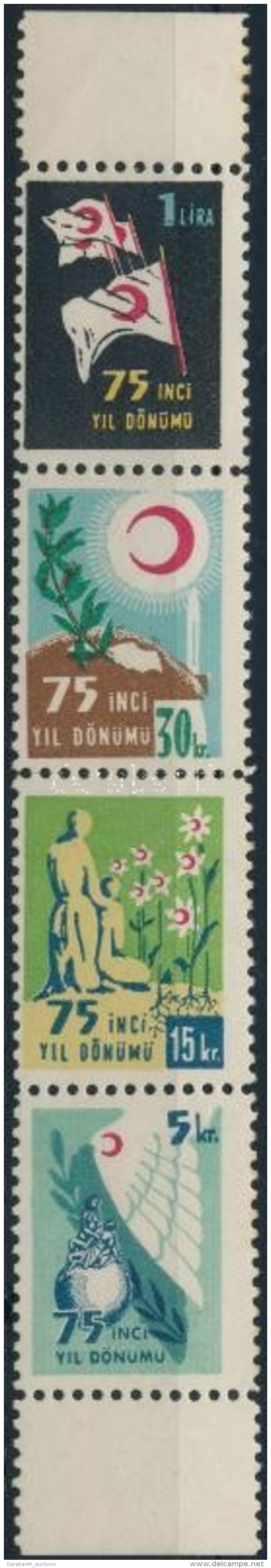 ** 1952 V&ouml;r&ouml;s F&eacute;lhold &iacute;vsz&eacute;li N&eacute;gyescs&iacute;k Mi 172-175 - Other & Unclassified