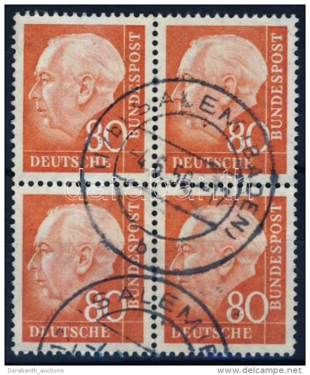 O 1956 Heuss Mi 264x N&eacute;gyest&ouml;mb / Block Of 4 (Mi EUR 260.-) - Other & Unclassified