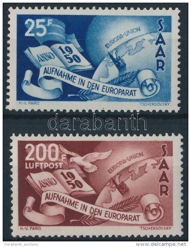 ** 1950 Eur&oacute;pa Tan&aacute;cs Mi 297-298 - Otros & Sin Clasificación