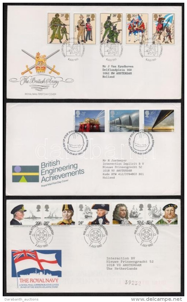 1982-1983 3 Klf FDC - Otros & Sin Clasificación