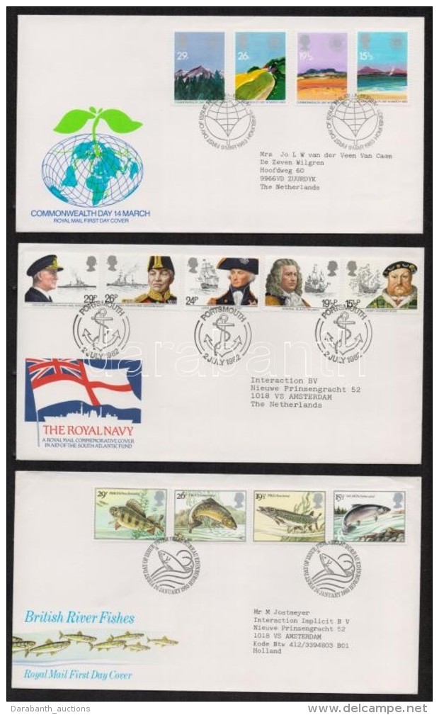 1982-1983 3 Klf FDC - Otros & Sin Clasificación