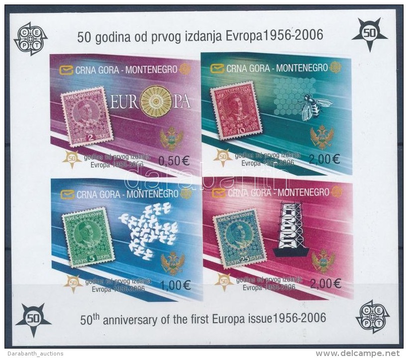 ** 2006 50 &eacute;ves Az Europa CEPT B&eacute;lyeg Blokk Mi 2 B - Other & Unclassified