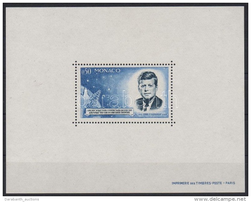 ** 1964 Kennedy Blokk, Fogazott K&uuml;l&ouml;nnyomat / Kennedy Block, Perforated - Otros & Sin Clasificación