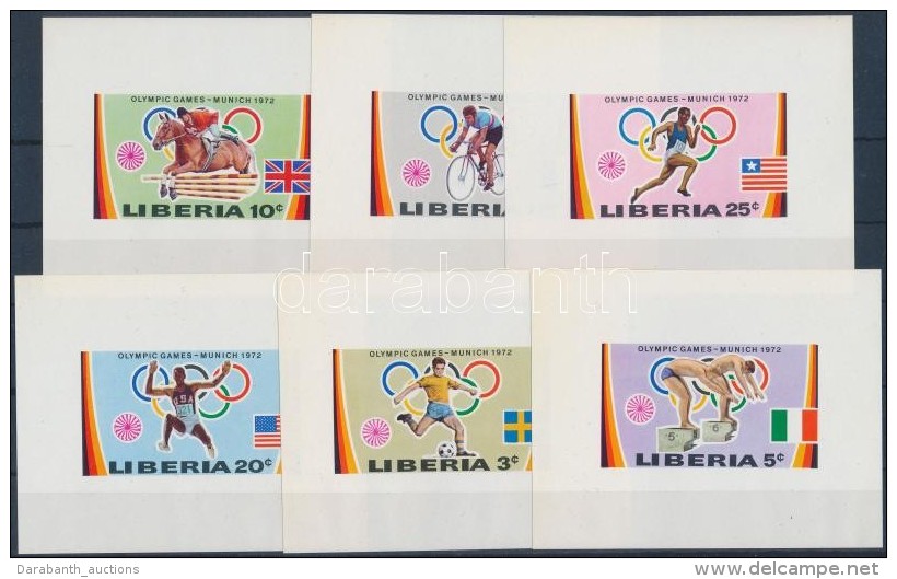 ** 1972 Olimpia Sor V&aacute;gott Blokkform&aacute;ban Mi 826-831 - Other & Unclassified