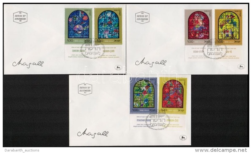 1973 Mozaik Ablak Tabos Sor Mi 576-587 6 Db FDC-n - Other & Unclassified