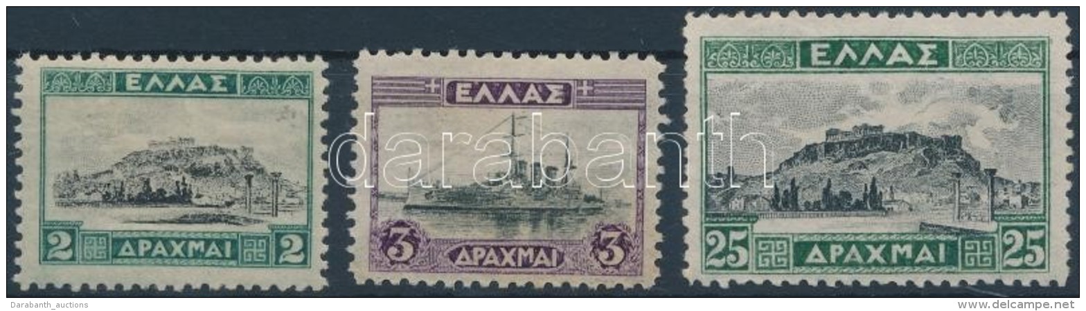 * 1927 Forgalmi &eacute;rt&eacute;kek Mi 312-313, 317 - Other & Unclassified