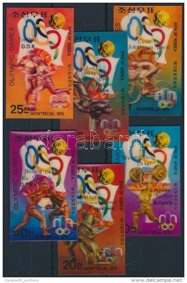 ** 1977 Olimpiai &eacute;rmesek H&aacute;romdimenzi&oacute;s Sor Mi 1591-1596 - Other & Unclassified