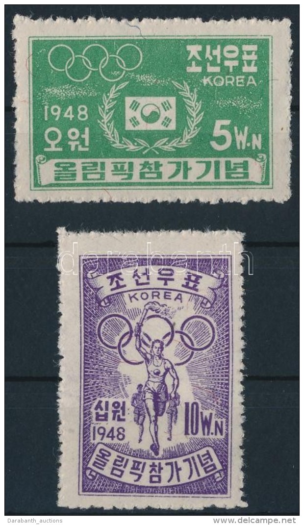 ** 1948 Olimpiai J&aacute;t&eacute;kok, London Sor Mi 34-35 - Other & Unclassified