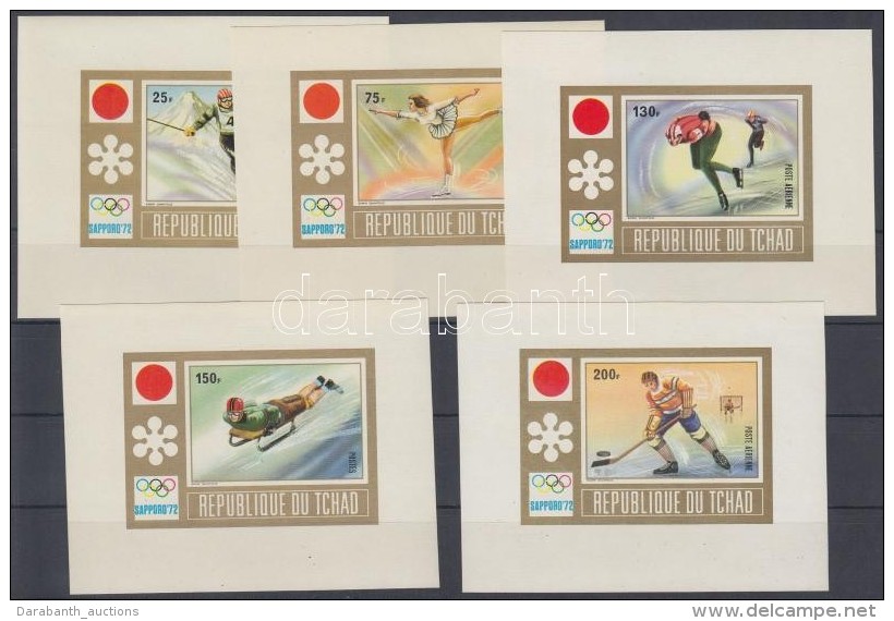 ** 1972 Sapporoi T&eacute;li Olimpia V&aacute;gott Blokksor Mi A 35-E 35 - Other & Unclassified