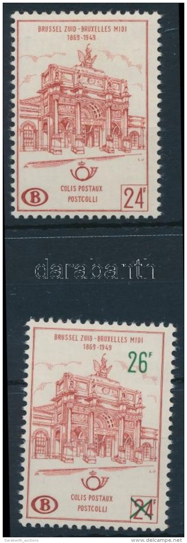 ** 1962-1963 Csomagb&eacute;lyeg + Fel&uuml;lnyomott Mi 54-55 - Otros & Sin Clasificación