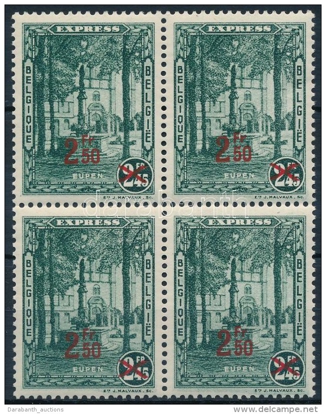 ** 1932 Express Fel&uuml;lnyomott 4-es T&ouml;mb Mi 325 - Other & Unclassified