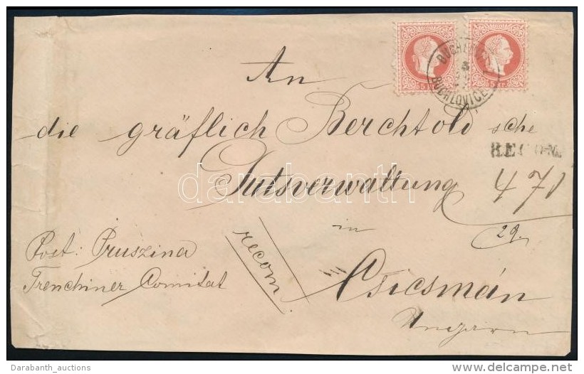 1882 4 X 5kr T&aacute;vols&aacute;gi Aj&aacute;nlott Lev&eacute;len 'BUCHLOWITZ BUCHLOVICE' - Csicsm&aacute;n - Otros & Sin Clasificación