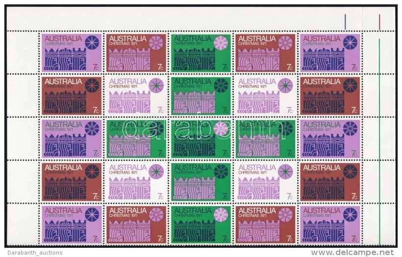 ** 1971 Kar&aacute;csony Sor &iacute;vsarki 25-&ouml;s T&ouml;mbben Mi 479-485 - Otros & Sin Clasificación