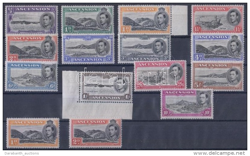 ** * 1938/1953 Forgalmi Sor Mi 39 A-52 A + 41 D + 44 Da (5Sh, 10Sh Falcos / Hinged) - Other & Unclassified