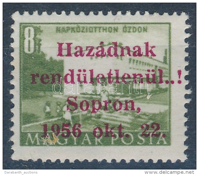 ** 1956 Soproni Kiad&aacute;s &Eacute;p&uuml;letek 8f Garancia N&eacute;lk&uuml;l - Otros & Sin Clasificación