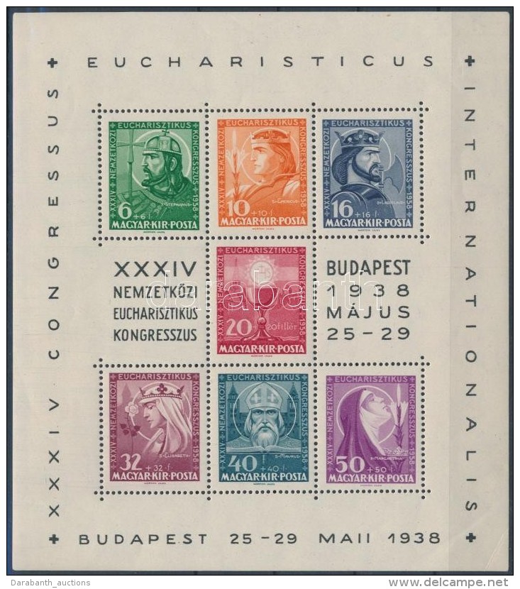 ** 1938 Eucharisztikus Blokk (9.000) - Other & Unclassified