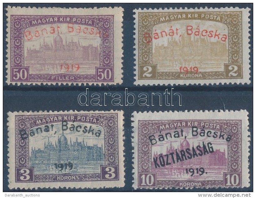 ** * B&aacute;n&aacute;t-B&aacute;cska 1919 4 Klf B&eacute;lyeg Garancia N&eacute;lk&uuml;l (**47.500) - Otros & Sin Clasificación