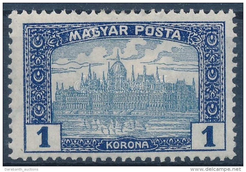 * 1919 Magyar Posta 1K, K&ouml;r A Magyar 'AG' BetÅ±i K&ouml;r&uuml;l - Otros & Sin Clasificación