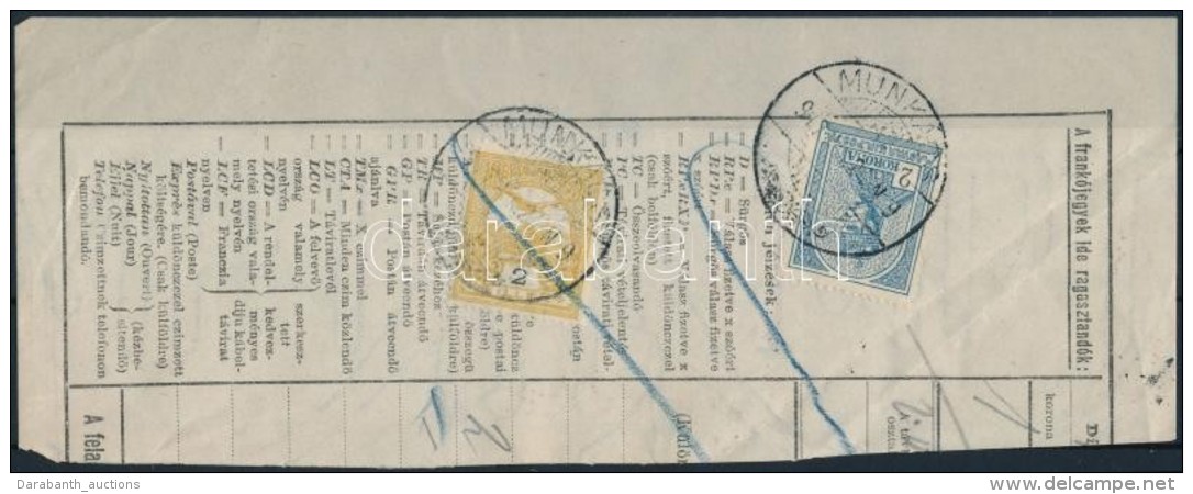 1917 T&aacute;viratdarab 2,02K B&eacute;rmentes&iacute;t&eacute;ssel 'MUNK&Aacute;CS' - Autres & Non Classés