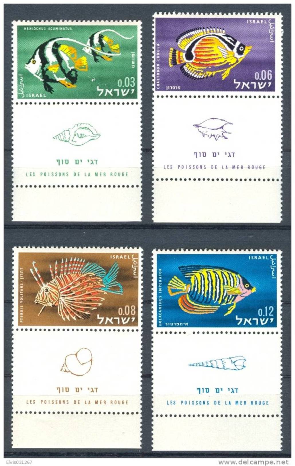 Israel - 1962, Michel/Philex No. : 266-269,  - MNH - *** - Full Tab - Ongebruikt (met Tabs)