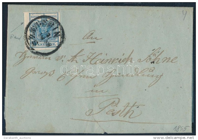 1855 9kr Lev&eacute;len ,,SZEGEDIN' - ,,PESTH' - Other & Unclassified