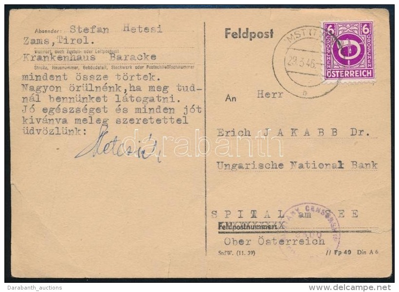 Ausztria 1946 - Other & Unclassified