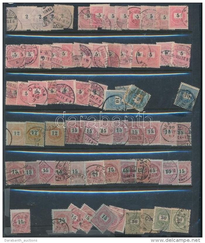 O 1898 73 Db Feketesz&aacute;m&uacute; Krajc&aacute;ros B&eacute;lyeg (2, 5, 10, 12, 15, 30kr) - Other & Unclassified