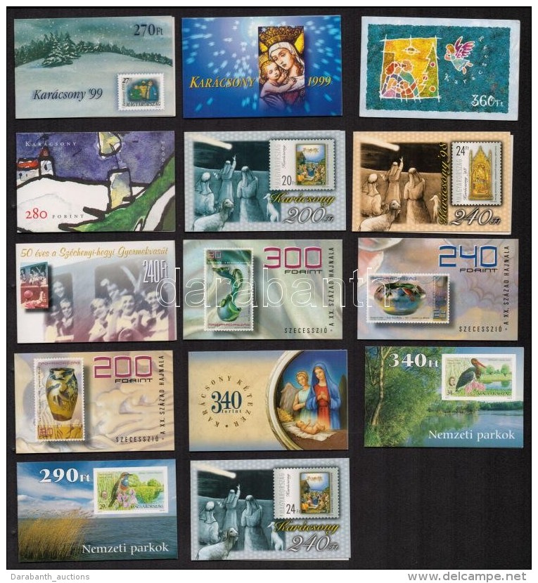 ** 1998-2001 14 K&uuml;l&ouml;nf&eacute;le B&eacute;lyegf&uuml;zet (30.000) / 14 Different Stamp Booklets - Otros & Sin Clasificación