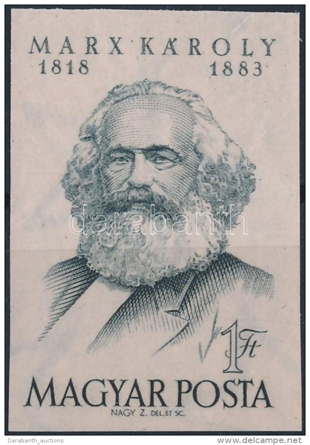 ** 1953 Karl Marx V&aacute;gott B&eacute;lyeg (8.000) - Other & Unclassified