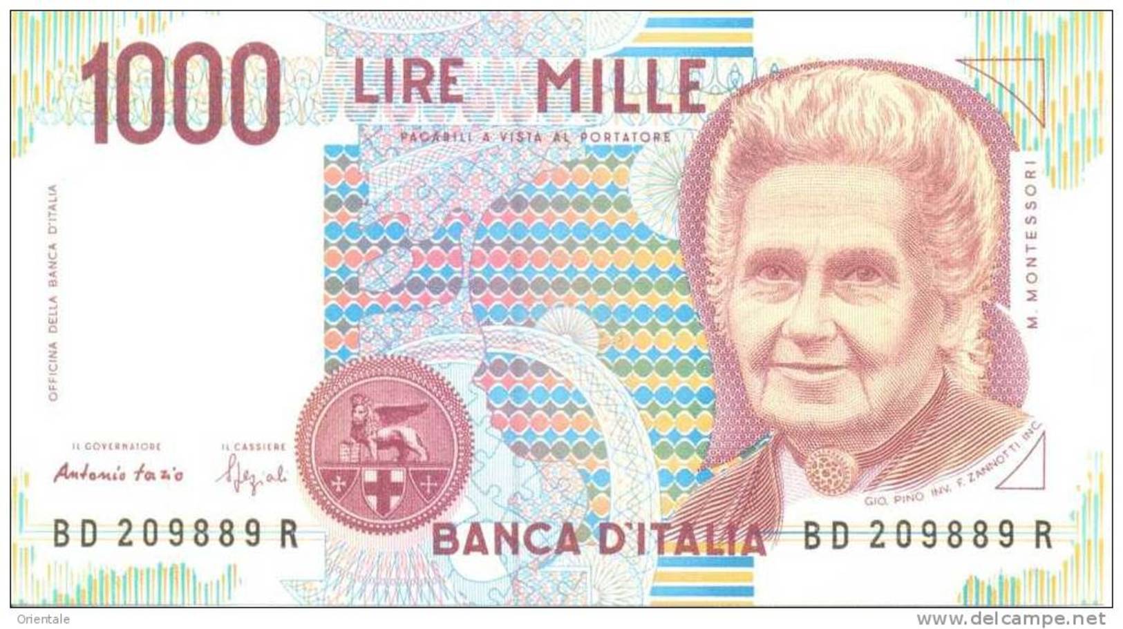 ITALY P. 114b 1000 L 1994 UNC - 1.000 Lire