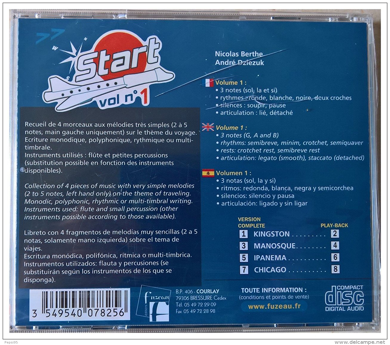 Start Vol 1 CD Pour La Flûte à Bec - Sonstige & Ohne Zuordnung