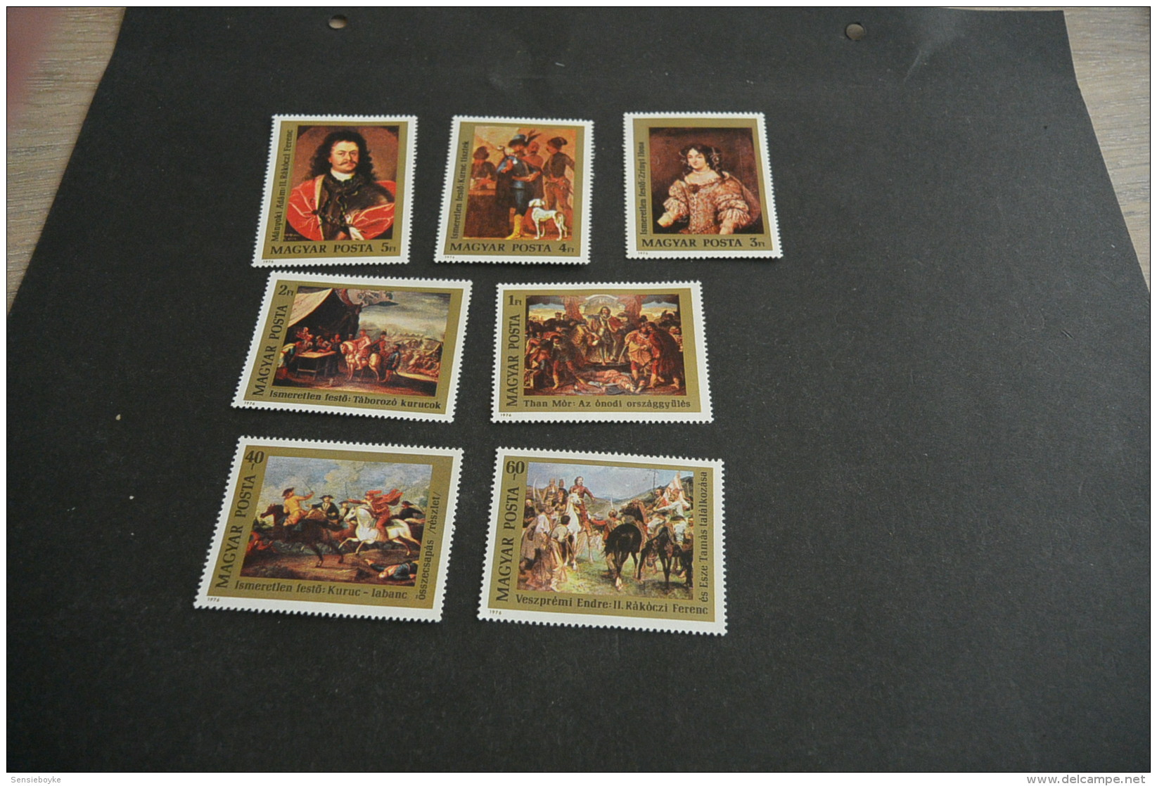 K12351- Set MNH Hungary 1976 - Mi 3108-3114- SC. 2411-2417- Paintings - Altri & Non Classificati