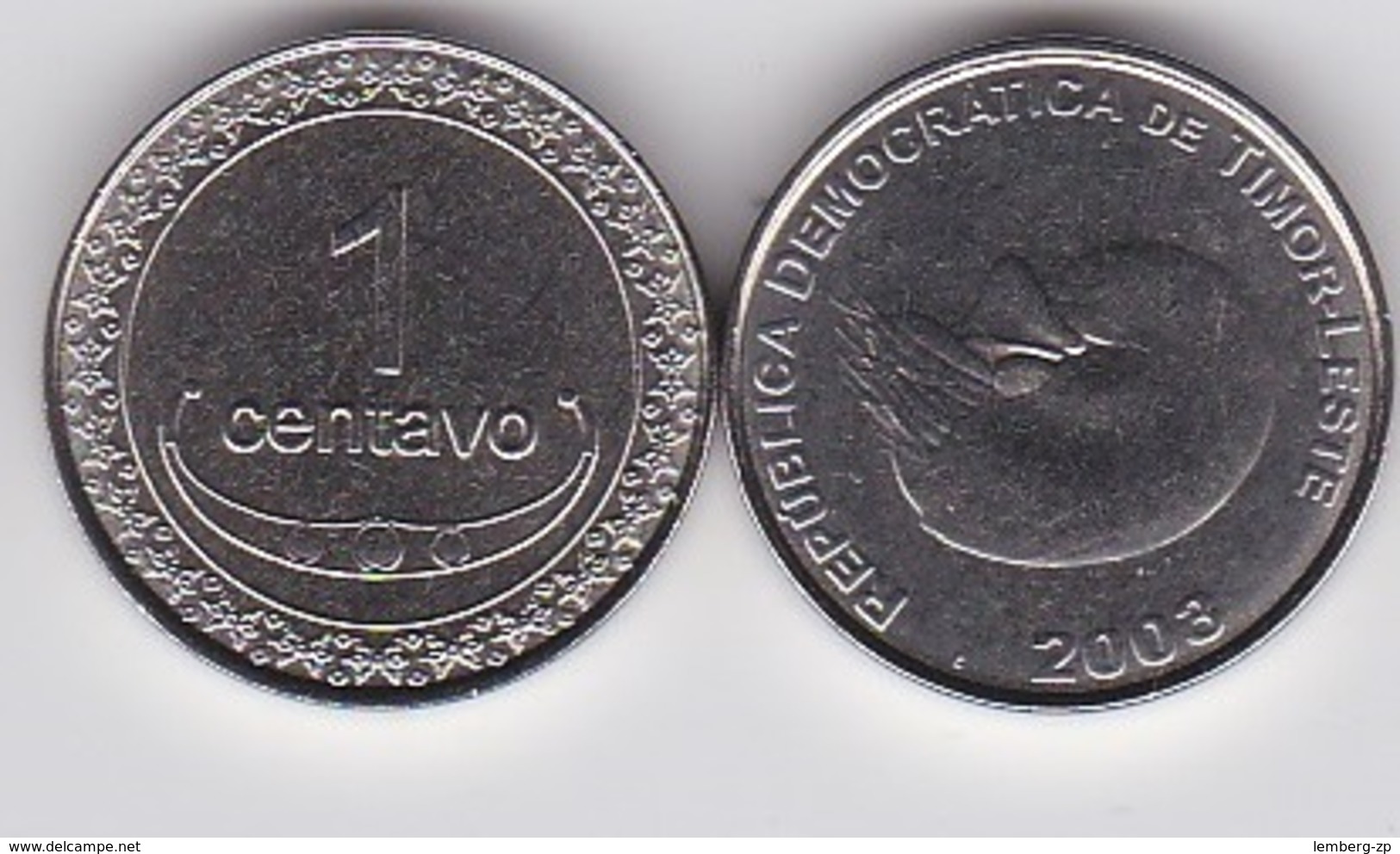 Timor - 1 Centavo 2003 UNC Lemberg-Zp - Timor