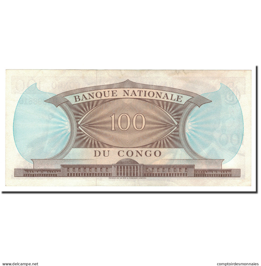 Billet, Congo Democratic Republic, 100 Francs, 1961-1964, 1962-02-01, KM:6a - Republic Of Congo (Congo-Brazzaville)