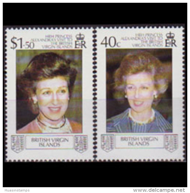 VIRGIN IS. 1988 - Scott# 618-9 R.Visit Set Of 2 MNH - British Virgin Islands