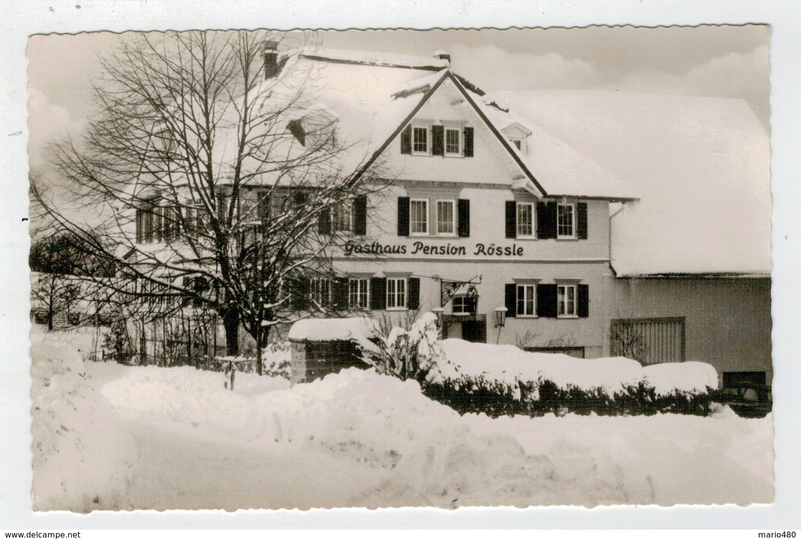 C.P.  PICCOLA   GASTHAUS  UND  PENSION  "ZUM   ROSSLE "      2  SCAN   (VIAGGIATA) - Herrenberg