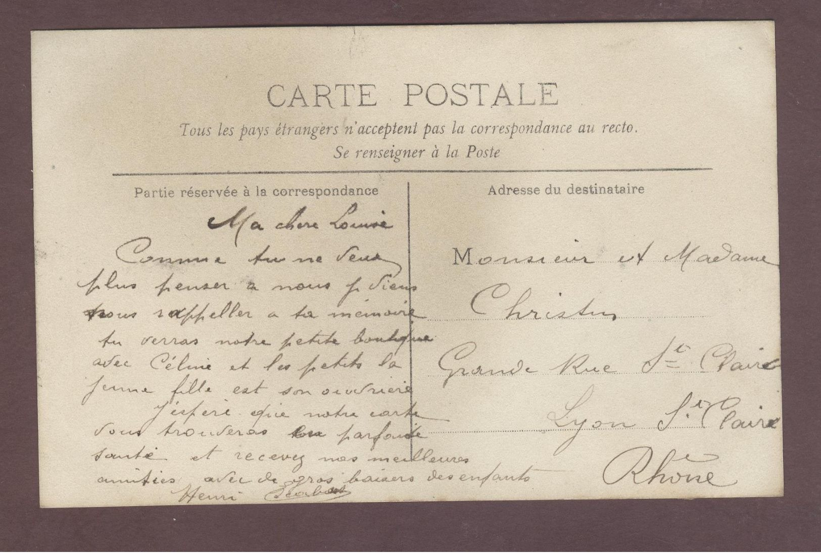 Carte Photo Non Située  Mercerie Papeterie Journaux Devanture De Magasin Commerce Enfants - Tiendas