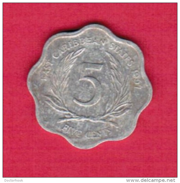 EAST CARIBBEAN STATES   5 CENTS 1997 (KM # 12) - East Caribbean States