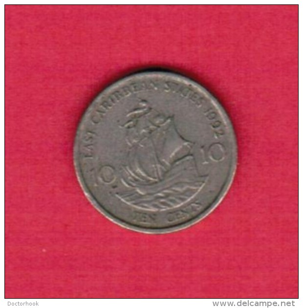 EAST CARIBBEAN STATES   10 CENTS 1992 (KM # 13) - East Caribbean States