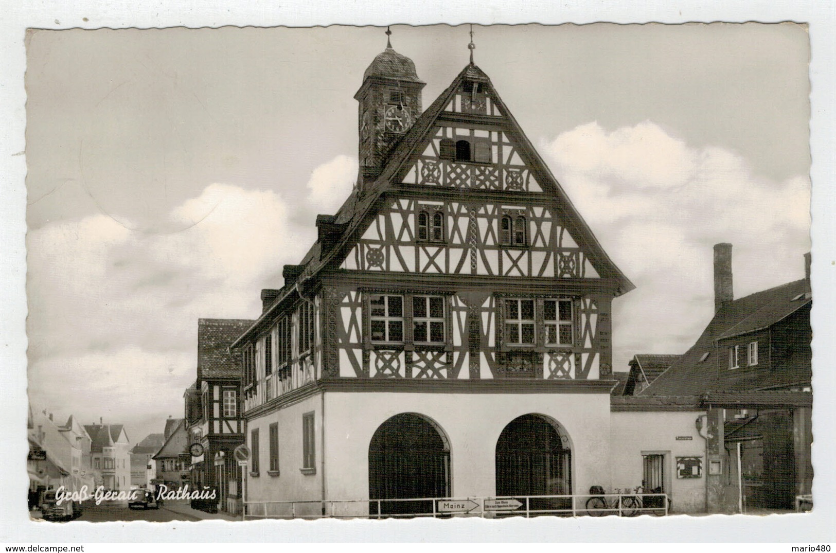 C.P.  PICCOLA     GROSS-GERAU    RATHAUS   2  SCAN   (VIAGGIATA) - Gross-Gerau