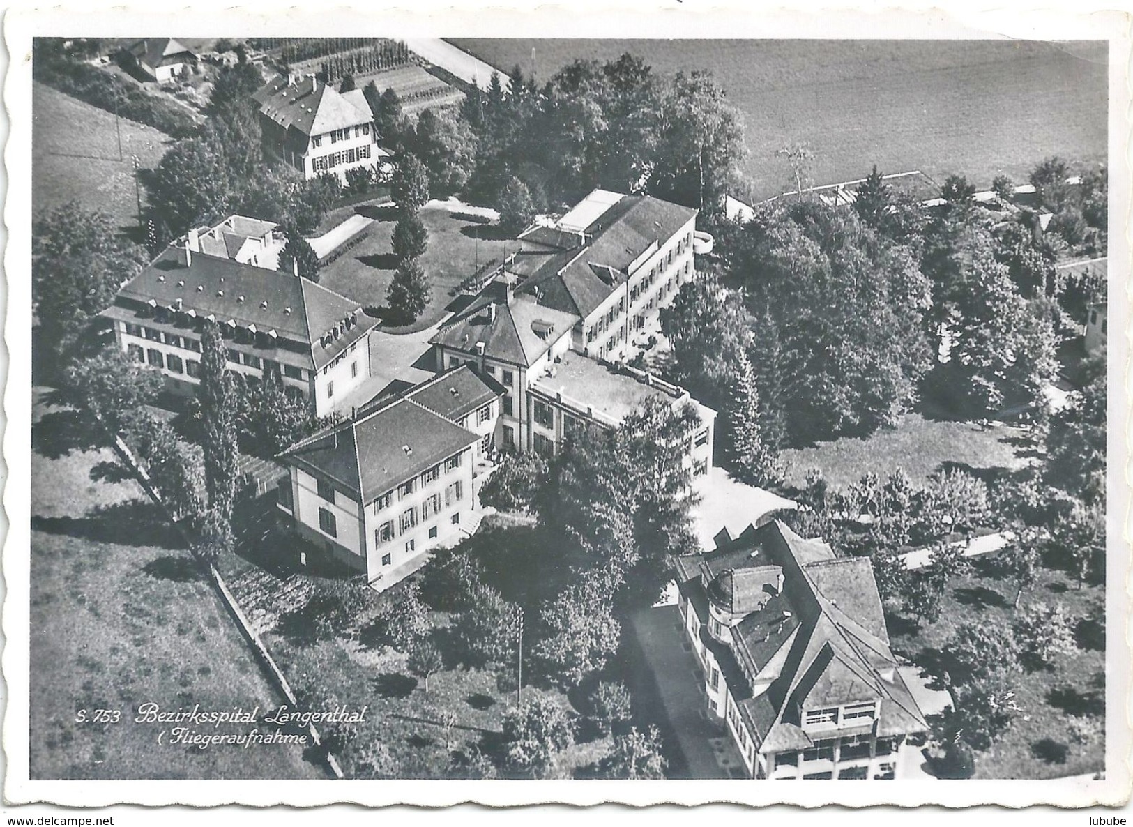 Langenthal - Bezirksspital  (Fliegeraufnahme)           Ca. 1950 - Langenthal